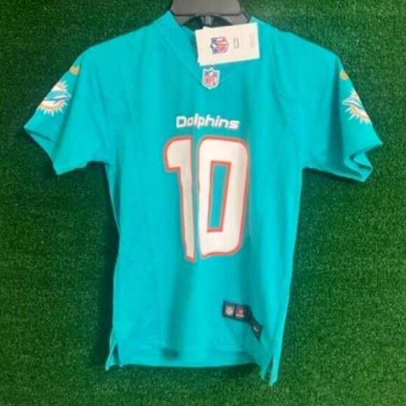 TODDLER Tyreek Hill #10 Miami Dolphins Game on-Field Team Jersey Green MULTI SZ - Picture 2 of 2